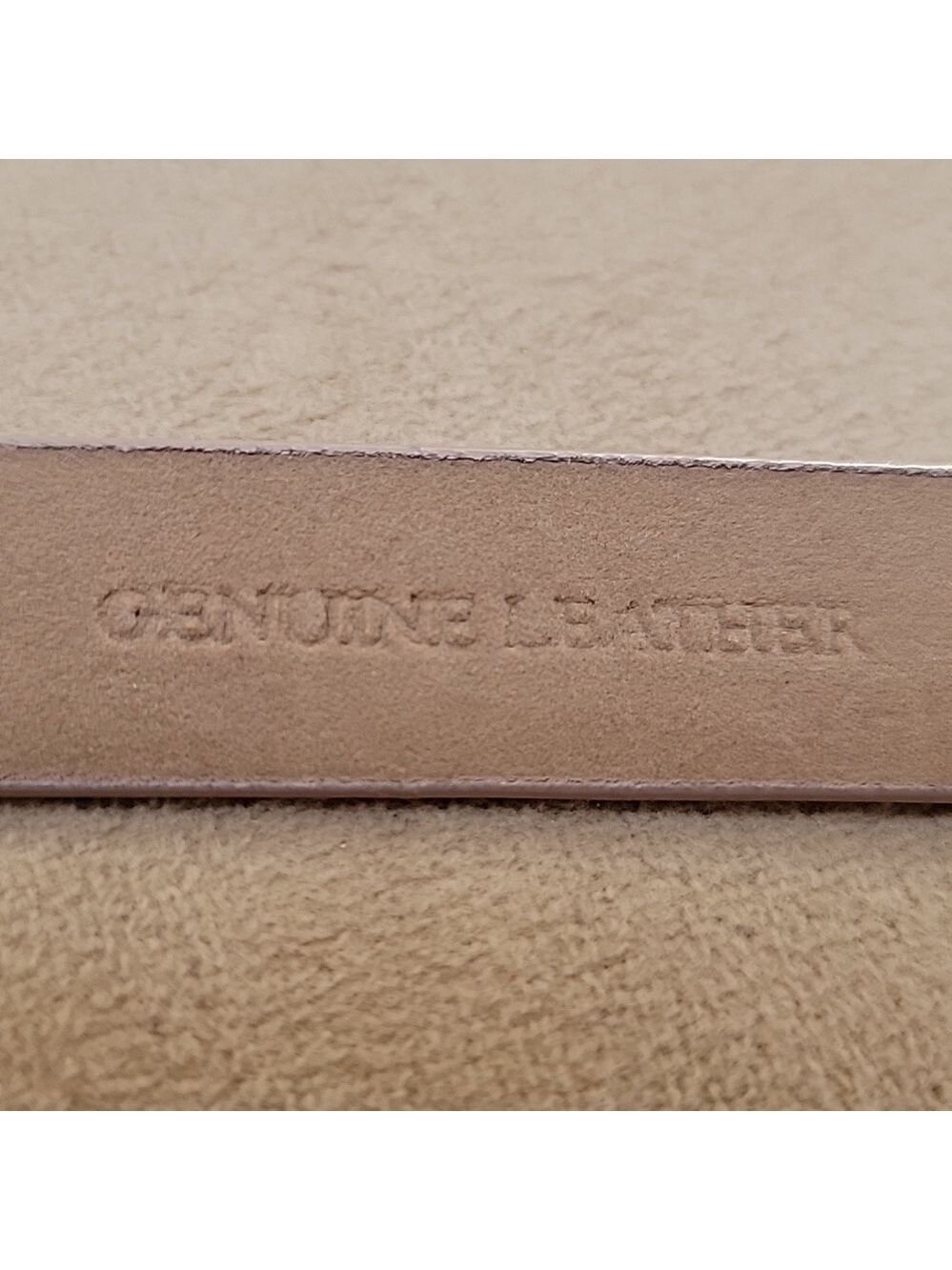 Ann Taylor Two Toned Yellow Tan Women's Skinny Belt Size Medium EUC - Picture 6 of 10